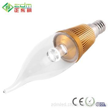 3W E12 14 LED Candle Light 360° Warm White 240~260lm